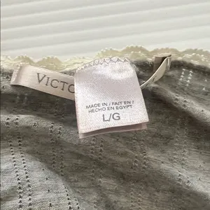 Victoria's Secret Vintage Gray Lace-Trim Romper Sleepwear Women's Intimates Y2K thumbnail 3