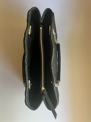 Kate Spade New York Briar Lane Willis Black Quilted Leather Chain Tote Bag NWOT thumbnail 6