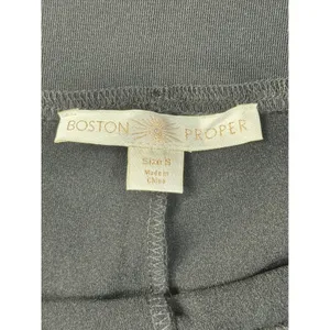 Boston Proper Dress Pants Womens S Black Wide Leg Pull On Stretch Knit thumbnail 5