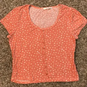Hippie Rose peach floral crop top thumbnail 1