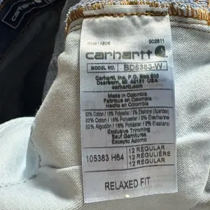 Carhartt Rugged Flex‎ Relaxed Fit Jeans Size 12 thumbnail 8