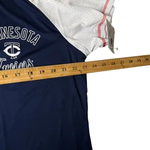 MLB Minnesota Twins Womens Baseball Jersey Shirt Navy Blue White XXL NWT READ thumbnail 7