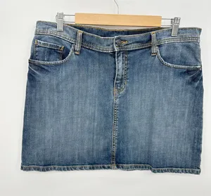 Vintage Y2K Denim Mini Skirt‎ Womens Sz 12 Festival Bratz Boho Country Retro thumbnail 1