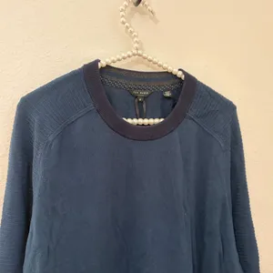 NEW Ted Baker Women's Size 6 Sweater Dark Blue Green Cotton Crewneck Pullover thumbnail 6