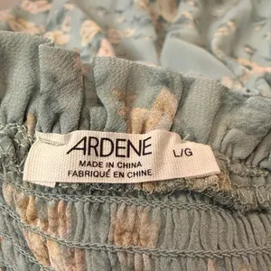 Ardene NWT Floral Ruffle Smocked On Off Shoulder Tiered Dress Size L Whimsical thumbnail 3