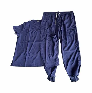 Women's Dark Blue Scrub Set Size XXL #260639 thumbnail 1