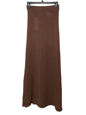 SNDYS Cali Maxi Skirt in Chocolate Brown X-Small New Womens Knit Bottoms thumbnail 10