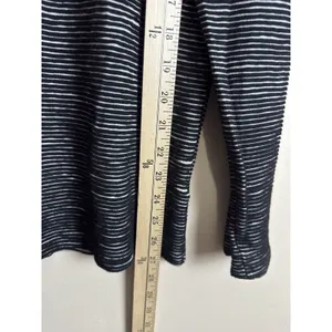 Anthropologie Dolan Striped Cowl Neck Top Black White Long Sleeve Pullover M thumbnail 7