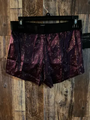 NWT Purple Intimo Women's Sleep Shorts. Silk and spandex (rm23A) thumbnail 5