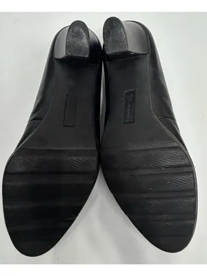 Tamaris Leather Pumps Heels Womens 40/9 Black Memory Foam insole shock absorber thumbnail 9