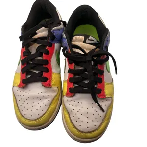 Nike Dunk Low Retro Multicolor Sneakers SZ 7 Leather Casual Shoes Streetwear thumbnail 3