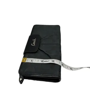 COACH Black Signature Canvas Ashley Wallet thumbnail 10