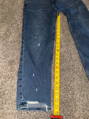 Abercrombie & Fitch The Skinny High Rise Distressed Raw Hem Jeans Size 30 10s thumbnail 2