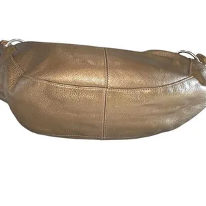 HOBO International Slouch 90s Style Gold Shoulder Bag w/story card Medium‎ thumbnail 5