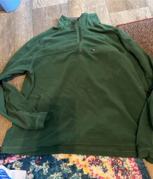 Ll bean large green pullover thumbnail 1