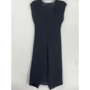 Zara Black Sleeveless V-Neck Tie Front Knot Midi Dress Small thumbnail 3