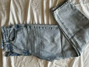 Used Zara Light Blue Denim Jeans thumbnail 1