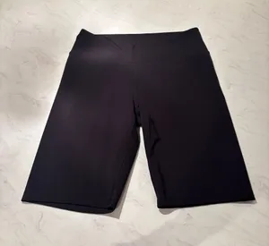 Women’s Black Active Bike Shorts - Bermuda Length thumbnail 1