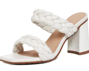 Sincerely Jules Iris Double Braided Mules Heeled Sandals thumbnail 1