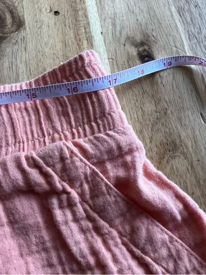 GAP Peach Gauze Shorts Women’s Large Elastic Waist Cotton Summer thumbnail 8