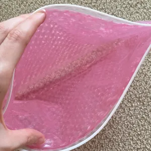 Glossier Bubble Pink Zipper Cosmetic Bag Pouch Slide Closure Like New 10.5” x 9” thumbnail 6