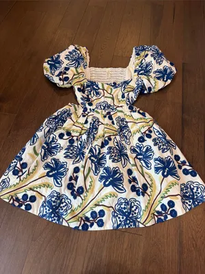 Anthropologie Puff-Sleeve Babydoll Mini Dress Size Large - C11-693 thumbnail 5