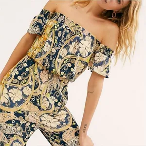 Free People Carmen Jumpsuit Paisley Small thumbnail 2