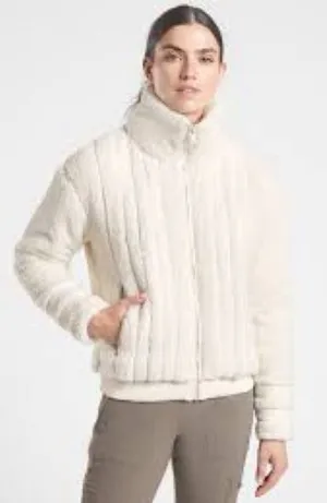 Athleta Willow Fleece Sherpa Bomber Jacket thumbnail 1
