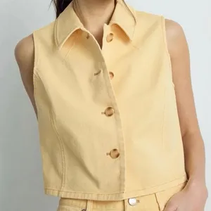 Tanya Taylor Parton yellow Vest Size 4 thumbnail 1