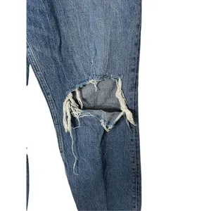 Abercrombie & Fitch Curve Love Ultra‎ High Rise 90s Straight Jeans Size 32/14 thumbnail 5