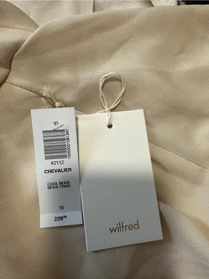 NWT Aritzia wilfred chevalier blazer cool beige office preppy minimalist sz 10 thumbnail 5