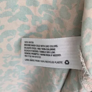 Ava + Viv| Tan Green Blouse Buttons on Back thumbnail 6