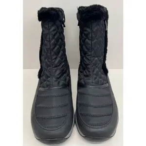 Easy Spirit Winter Boots Size 9.5 Black Removable Footbed Water Repellent NEW‎ thumbnail 5