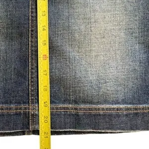 Tommy Hilfiger Women's Denim Midi Skirt Blue 0 Pencil Stretch Y2K Distressed thumbnail 9