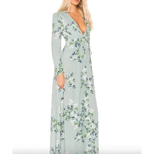 FLYNN‎ SKYE Kate Wrap Maxi Dress Sz Small thumbnail 2