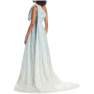 Sachin & Babi Anouk One Shoulder Gown Blue Degrade Floral Size 6 NWT thumbnail 13