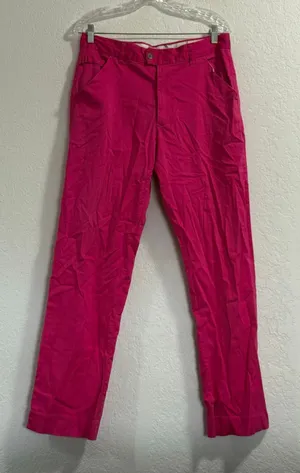 Women’s Royal & Awesome Golf Pants in Hot Pink Sz 32x32 thumbnail 1