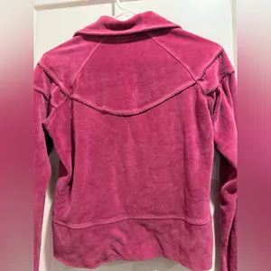 VTG Y2K Women’s Nike Velour Track Pink Zip-Up‎ Jacket Size Small thumbnail 6