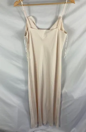 NWT WAYF Slip Midi Dress Bow Front Satin Size Medium thumbnail 6