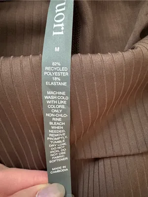 Vuori Brand New Women’s Inversion Ribbed Legging In Java Medium thumbnail 11