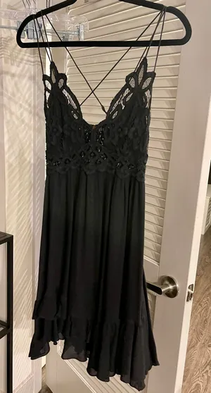 Free People Dress Black S thumbnail 5