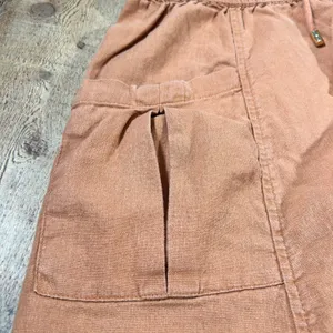 Marc New York Rust Linen Blend Midi Skirt Cargo Pocket Coastal Casual Medium M thumbnail 3