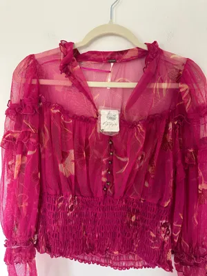Free People Time for Shine Top Pink thumbnail 7