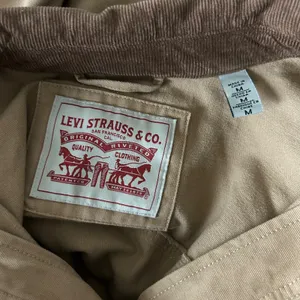 Levi's Canvas Utility Barn Chore Coat Jacket Cotton Tan Corduroy Collar Medium thumbnail 6