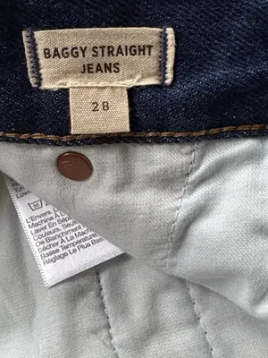 Like New Madewell Baggy Straight Jeans Size 28 thumbnail 8