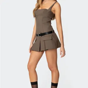 edikted Callie Drop Waist Pleated Mini Dress thumbnail 2