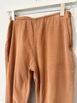 Free People We The Free Pants Size 27 Cognac Brown Corduroy‎ Slim Flare Western Forest Fairy thumbnail 5