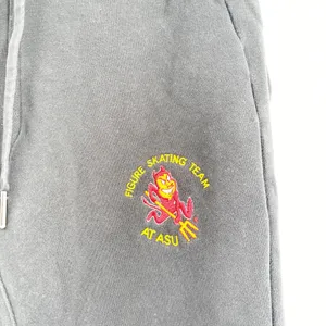 Lululemon Women Black ASU Figure Skating Team Scuba Fleece Jogger Pants Size 6 thumbnail 2