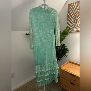Anthropologie Bhanuni By Jyoti Siren‎ Sequin Maxi Dress - Size Small thumbnail 4