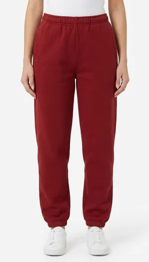 SKIMS Fleece Jogger Sweatpants Women Large Red Cotton Blend Lounge Pants thumbnail 1